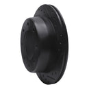 R1 00-11 Cadillac DTS Rear Right Drilled & Slotted Black Brake Rotor
