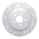 R1 13-19 Mercedes-Benz GL350 Rear Left Drilled & Slotted Geo-Carbon Rotor