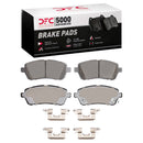 DFC 11-19 Ford Figo Front & Rear Rotors with 5000 Advanced Brake Pads w/Drums/Shoes/Hardware