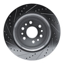 R1 21-25 Jeep Grand Wagoneer Front & Rear Drilled & Slotted Silver Brake Rotor Set