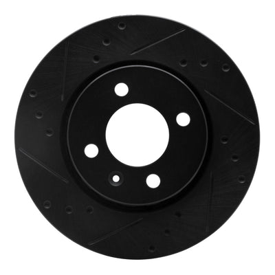 R1 09-17 Volkswagen SAVEIRO (Mexico) Front Left Drilled & Slotted Black Brake Rotor