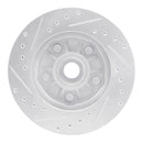 R1 98-02 Ford Ranger (USA/Canada) Front Right Drilled & Slotted Silver Brake Rotor