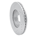 R1 14-23 Nissan Rogue Front Right Drilled & Slotted Silver Brake Rotor