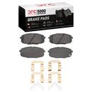 DFC 10-13 Kia Forte Koup Front Drilled & Slotted Geoperformance Rotors 5000 Advanced Pads w/Hardware