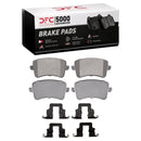 DFC 08-17 Audi A5 Quattro Rear Geospec Rotors with 5000 Advanced Brake Pads w/Hardware