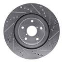 R1 19-24 Subaru Forester Front & Rear Drilled & Slotted Silver Brake Rotor Set