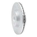 R1 06-12 Mercedes-Benz ML320 Front Right Drilled & Slotted Silver Brake Rotor