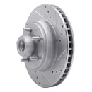 R1 70-72 Ford LTD Front Right Drilled & Slotted Silver Brake Rotor