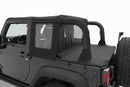 Bestop 07-18 Jeep Wrangler JK 2-Door Halftop Soft Top (Black Diamond)