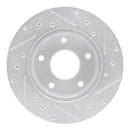R1 1982-1988 Pontiac Firebird Rear Drill & Slot Silver Rotors