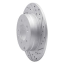 R1 05-20 Hyundai Tucson Rear Right Drilled & Slotted Geo-Carbon Rotor