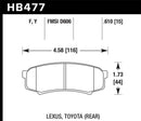 Hawk Talon 2003 Lexus GX470 Drilled and Slotted Rear Brake Rotor Set