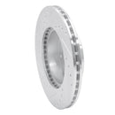 R1 84-90 Honda Prelude Front Right Drilled & Slotted Silver Brake Rotor