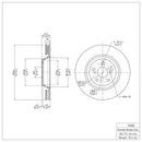 DFC 09-15 Toyota Venza Front & Rear Rotors w/4000 HybriDynamic Brake Pads w/Hardware