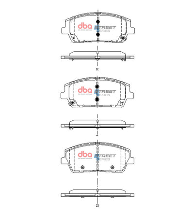 DBA 2020+ Hyundai Palisade Street Series Front Brake Pads