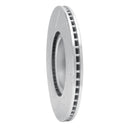 R1 2016-2025 Fiat 124 Spider Front Right Drilled & Slotted Silver Brake Rotor