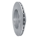 R1 14-16 Maserati Ghibli Rear Drilled & Slotted Silver Brake Rotor Set
