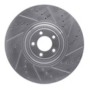 R1 10-24 Jaguar F-Type Front & Rear Drilled & Slotted Silver Brake Rotor Set