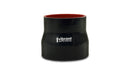 Vibrant Silicone Reducer Coupler 2.50in ID x 1.50in ID x 3.00in Long - Black