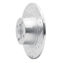 R1 67-76 BMW 1600 Front Right Drilled & Slotted Silver Brake Rotor