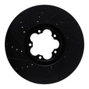 R1 15-25 Ford Transit-350 HD/DRW Front Right Drilled & Slotted Black Brake Rotor