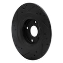 R1 Concepts 16-25 Mazda MX-5 Miata Drilled & Slotted Black Disc Brake Rotor Set - Rear

