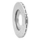 R1 79-83 Toyota Pickup Front Right Drilled & Slotted Silver Brake Rotor