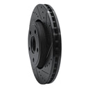 R1 11-22 Dodge Durango Front Drilled & Slotted Black Brake Rotor Set