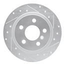 R1 14-25 BMW 220i (Mexico) Rear Right Drilled & Slotted Silver Brake Rotor