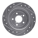 R1 90-08 Saab 9-2X Rear Drilled & Slotted Silver Brake Rotor Set