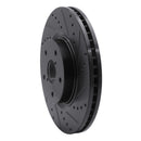 R1 15-21 Subaru WRX Front & Rear Drilled & Slotted Black Brake Rotor Set