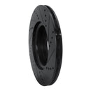 R1 04-06 Nissan Sentra Front Left Drilled & Slotted Black Brake Rotor
