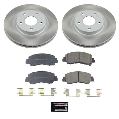Power Stop 18-20 Mitsubishi Eclipse Cross Front and Rear Semi-Coated Rotor Kit