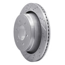 R1 12-20 Ford F-150 4WD Rear Left Drilled & Slotted Silver Brake Rotor