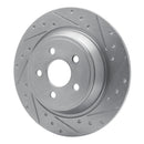 R1 15-20 Ford Edge Front & Rear Drilled & Slotted Silver Brake Rotor Set
