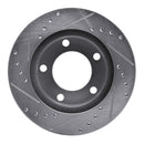 R1 1976-1986 Jeep CJ7 Front Drill & Slot Silver Rotors