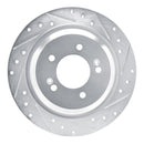 R1 21-25 Hyundai Tucson Front & Rear Drilled & Slotted Silver Brake Rotor Set