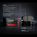 R1 15-20 Chevrolet Colorado Rear Performance Off-Road/Tow Brake Brake Pads & Hardware Kit