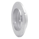 R1 03-10 Chrysler PT Cruiser Rear Right Drilled & Slotted Silver Brake Rotor