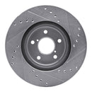 R1 90-16 Saab 9-2X Front Drilled & Slotted Silver Brake Rotor Set