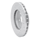 R1 88-93 Toyota Celica Front Right Drilled & Slotted Silver Brake Rotor