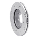 R1 04-08 Ford F-150 4WD Front Right Drilled & Slotted Silver Brake Rotor