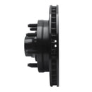 R1 1994-1999 Dodge Ram 2500 Front Right Drilled & Slotted Black Brake Rotor