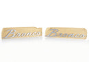 Ford Racing 21-23 Bronco Script Fender Badge - Silver