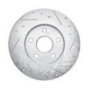 R1 08-18 Pontiac Vibe Rear Drilled & Slotted Silver Brake Rotor Set
