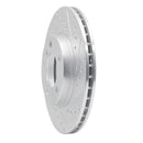 R1 11-16 Mini Cooper Paceman Front Right Drilled & Slotted Silver Brake Rotor