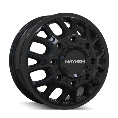 Mayhem 8107D Cogent Dually 17x6.5 / 8x165.1 BP / 125mm Offset / 121.3mm Hub Gloss Black Wheel
