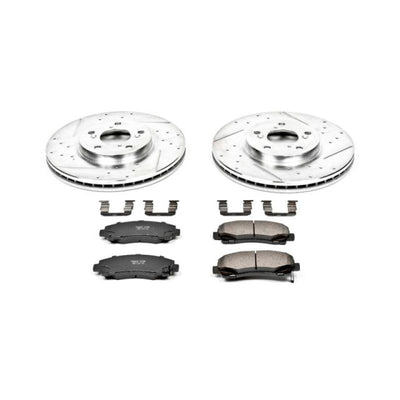 Power Stop 06-11 Honda Ridgeline Front Z23 Evolution Sport Brake Kit w/Calipers