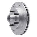 R1 88-94 Chevrolet C1500 Front Drilled & Slotted Silver Brake Rotor Set