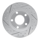 R1 92-05 Audi A6 (Mexico) Rear Right Drilled & Slotted Geo-Carbon Rotor
